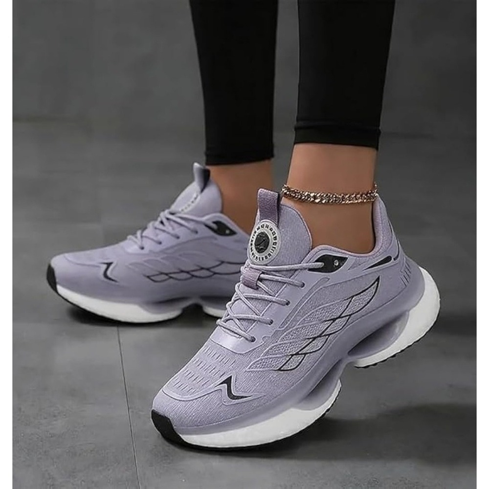 Supportive Walking Shoes Lightweight Walking Sneakers with Cloud Cushion size 6
